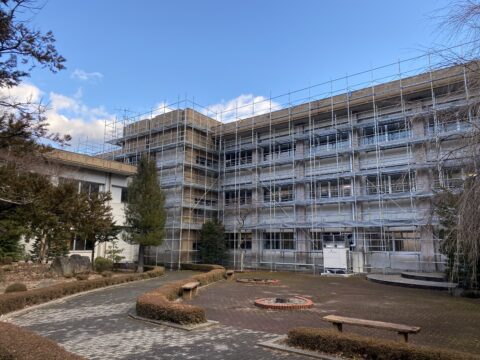 伊那市！足場工事！