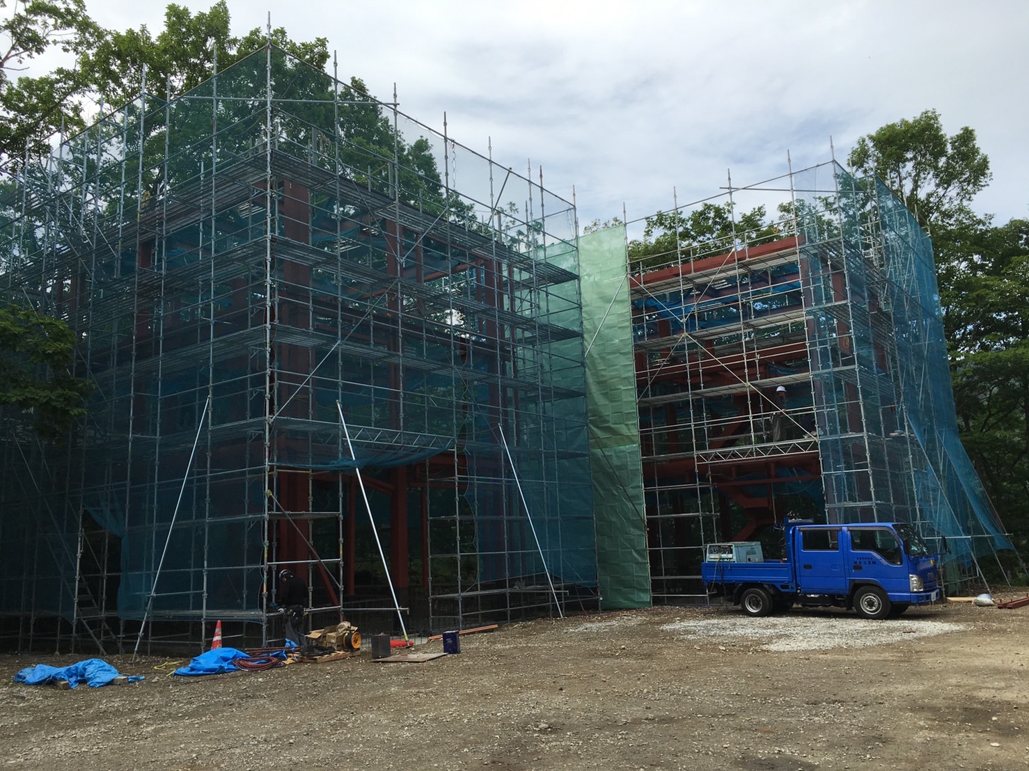 長野県 松本市　足場施工